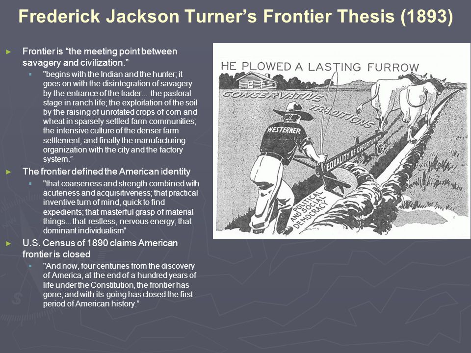 Frederick jackson turner s thesis